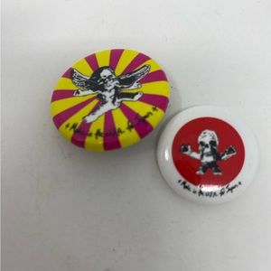 Auth Chrome Hearts Novelty FOTI pin. Made in the USA for Japan Set of 2.